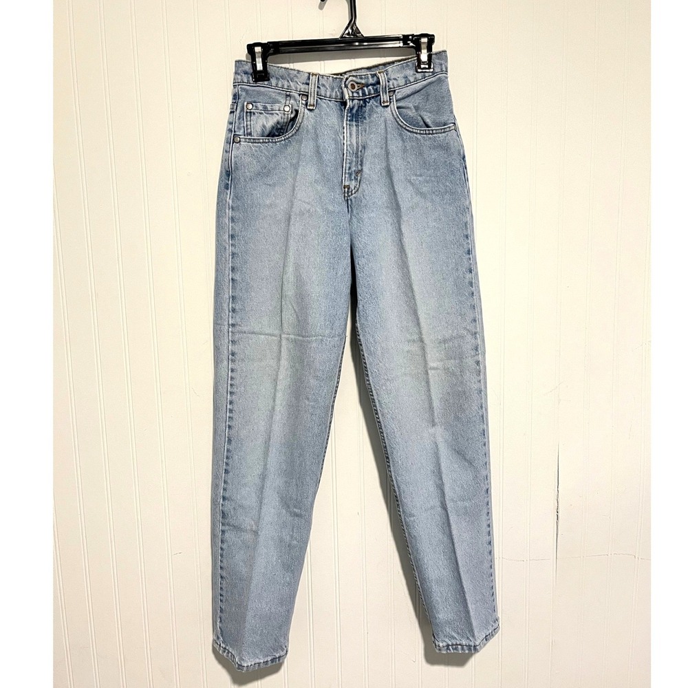 Vintage Levi's SilverTab Loose Jeans Womens 5 JR S Light Blue Straight 90s USA